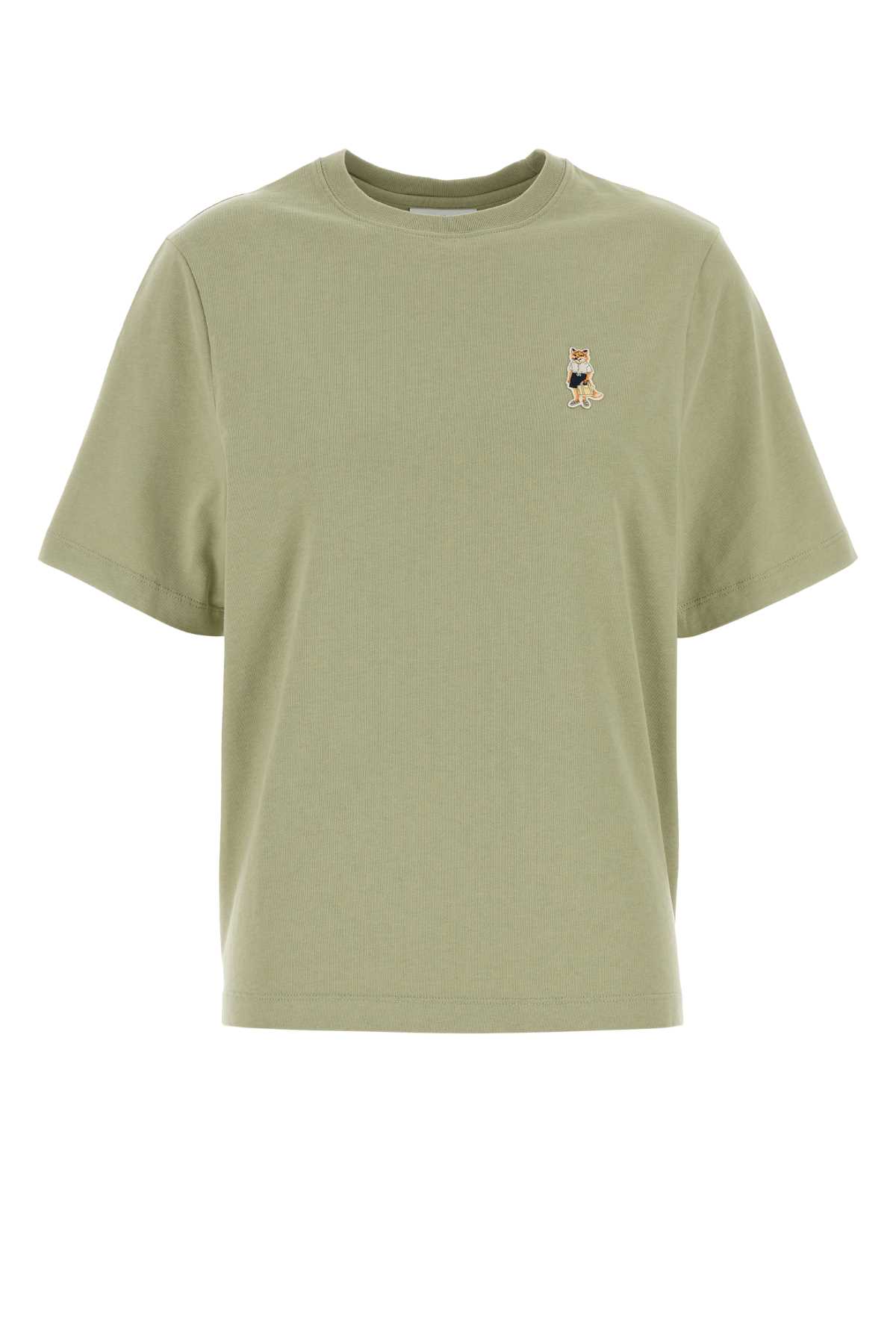Maison Kitsuné Sage Green Cotton T-shirt
