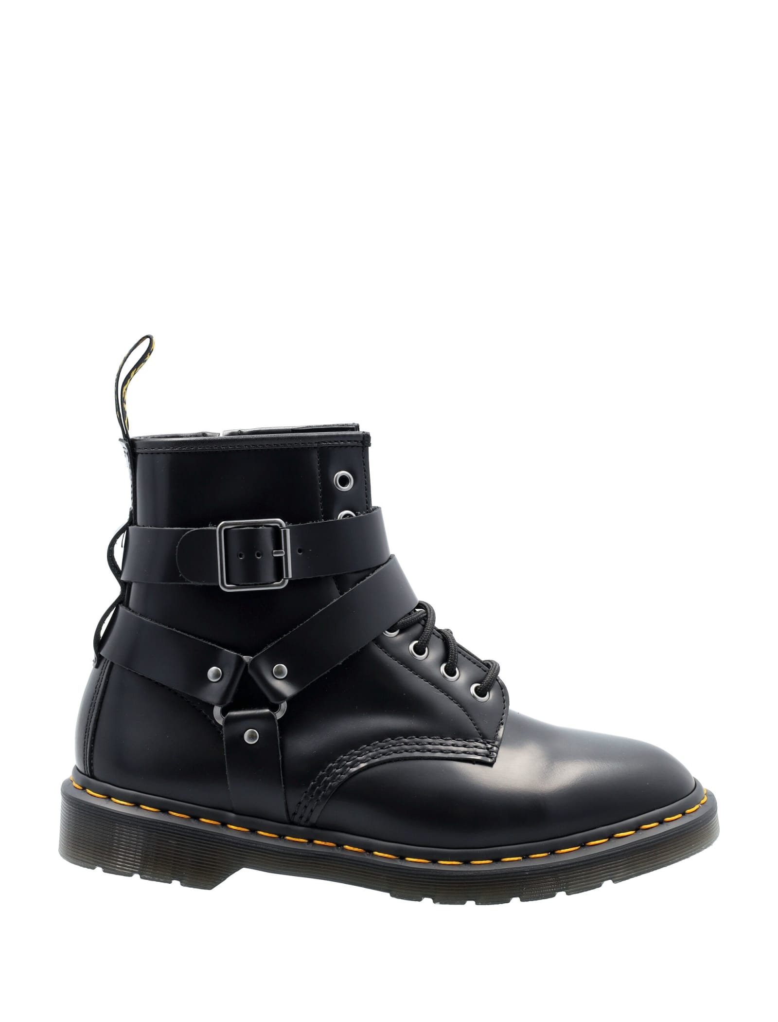 Dr. Martens Cristofer Leather Harness Lace Up Boots