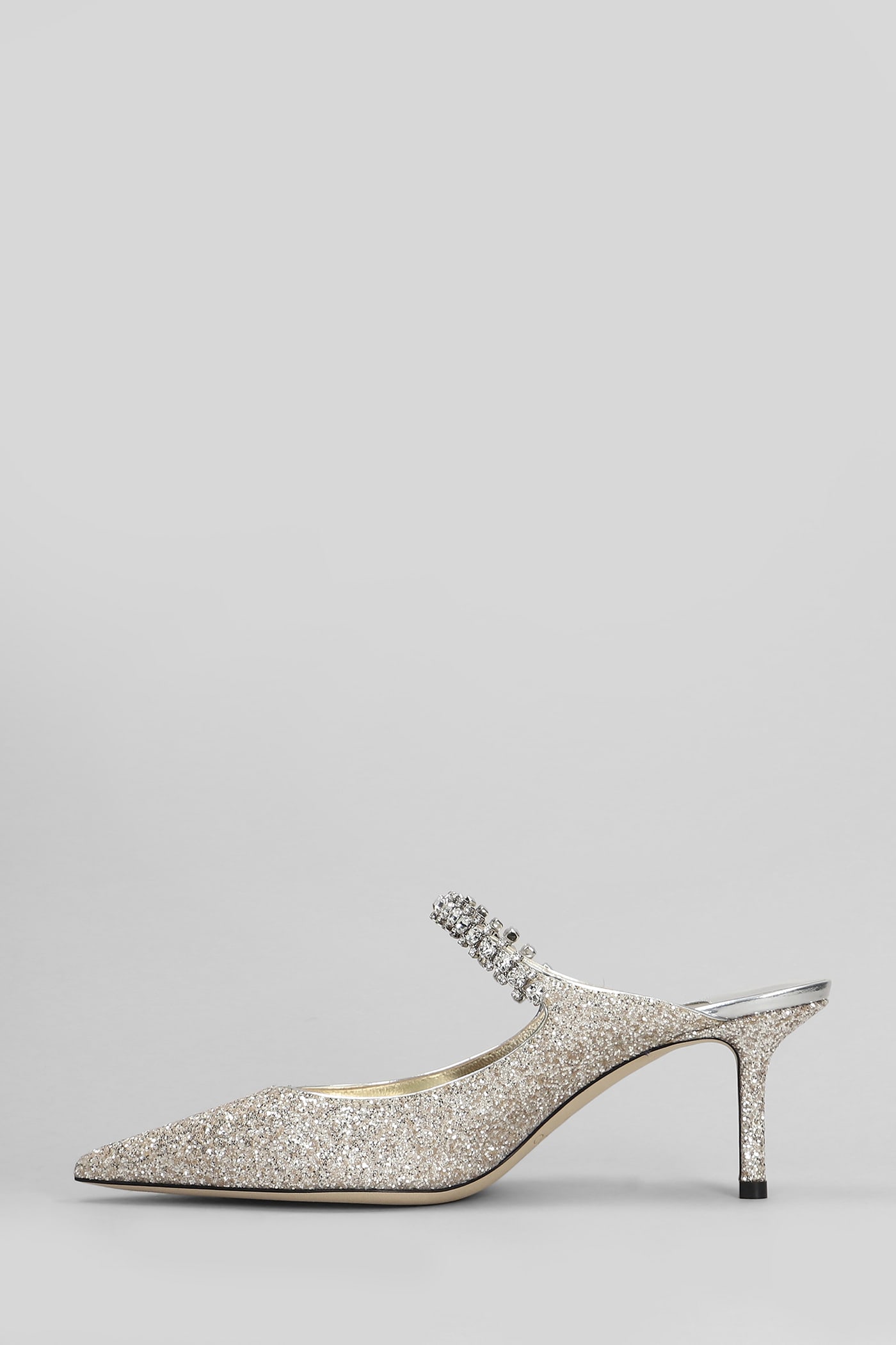 Jimmy Choo Bing 65 Pumps In Gold Glitter In Gold