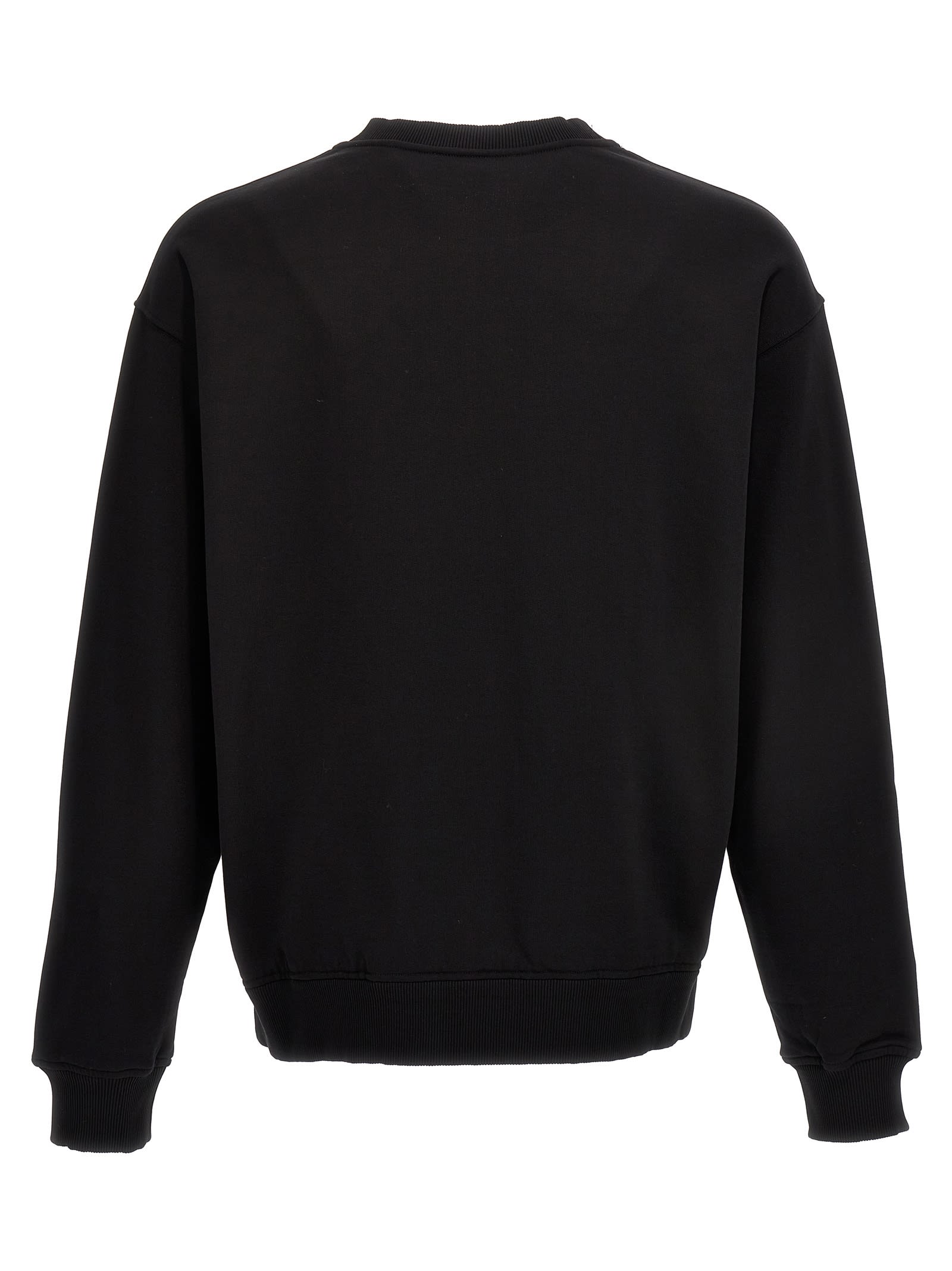 Shop Dolce & Gabbana Logo Print Sweatshirt In Nero