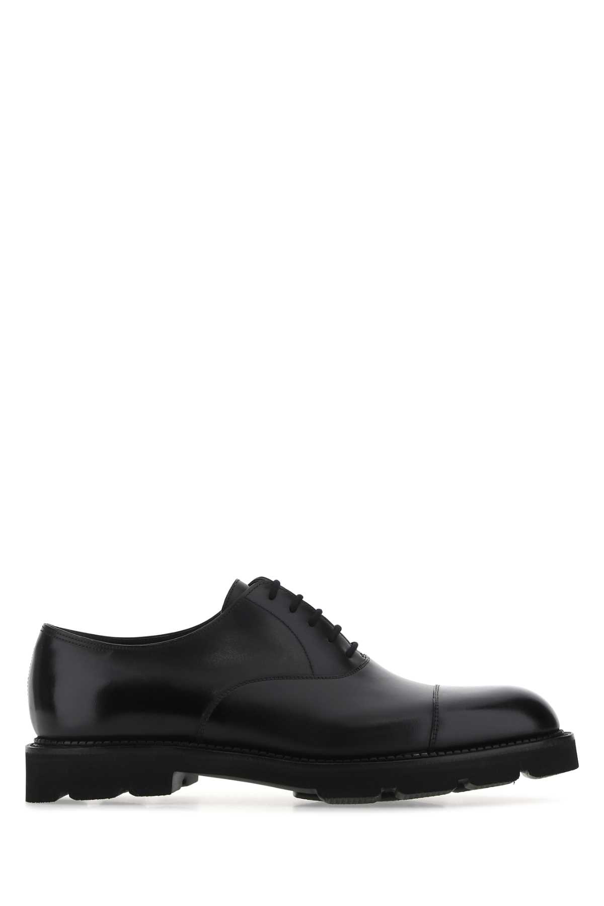 Black Leather City Ii Lace-up Shoes