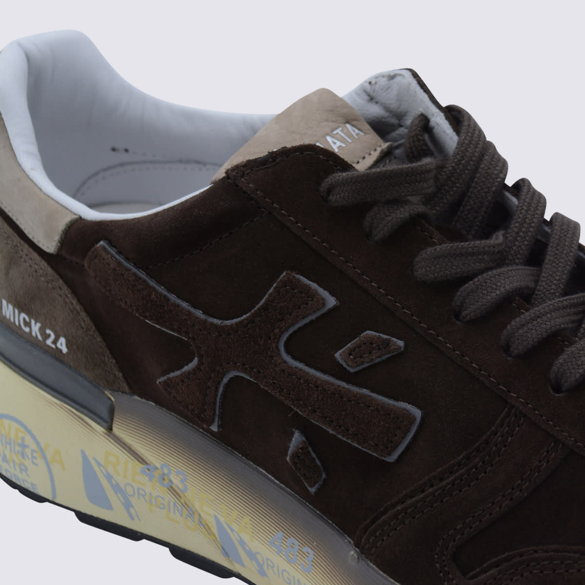 Premiata Mick Suede Leather Sneakers In Multi