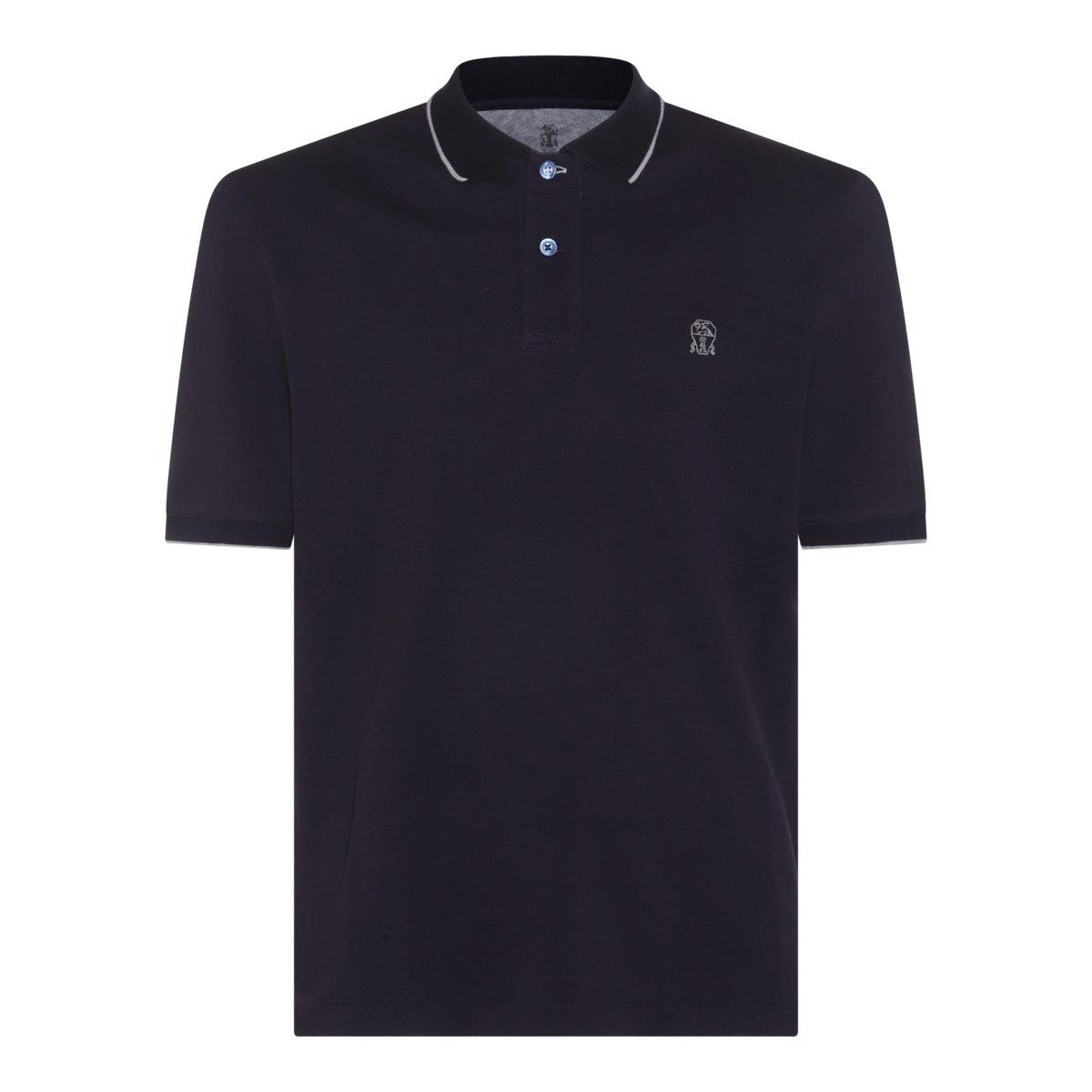 BRUNELLO CUCINELLI LOGO-EMBROIDERED SHORT-SLEEVED POLO SHIRT