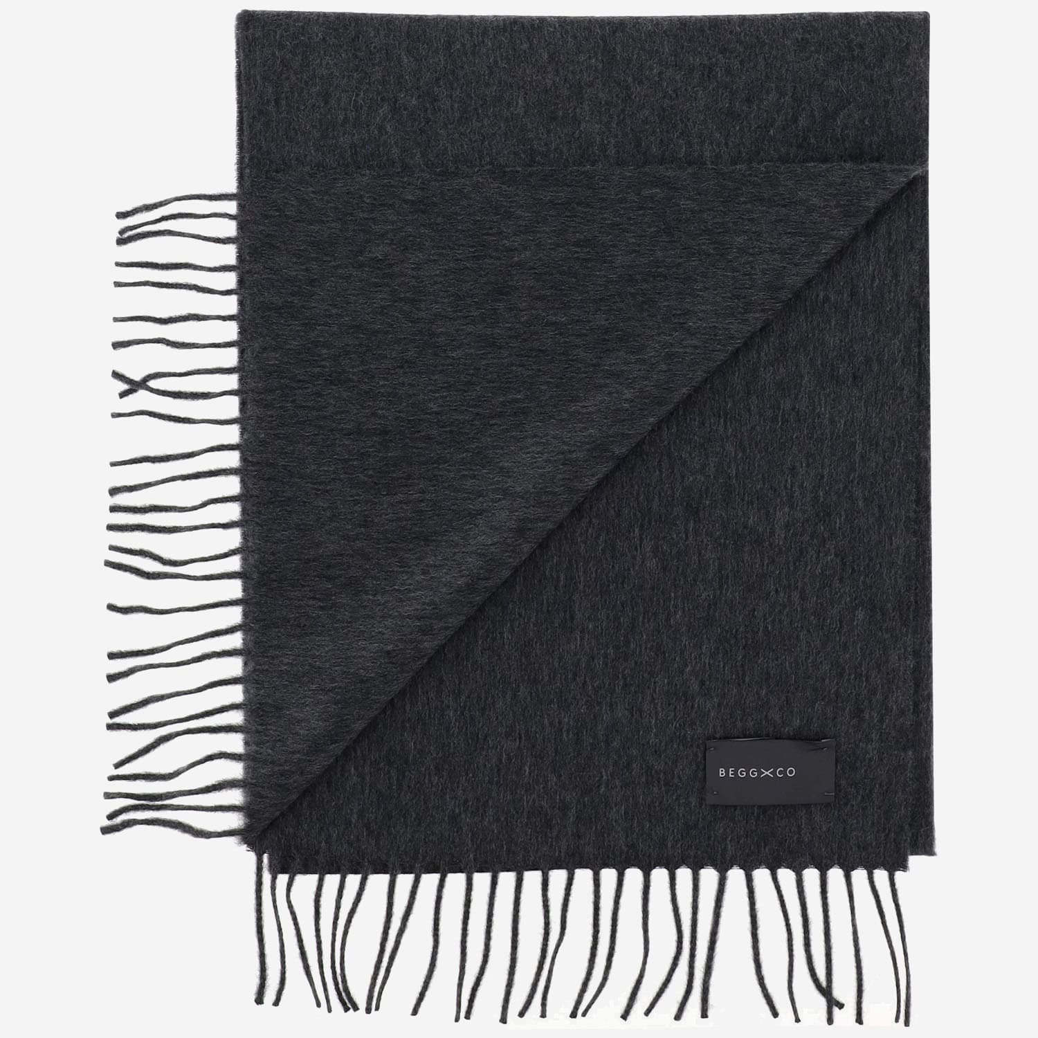 Alex Begg Cashmere Scarf In Grey