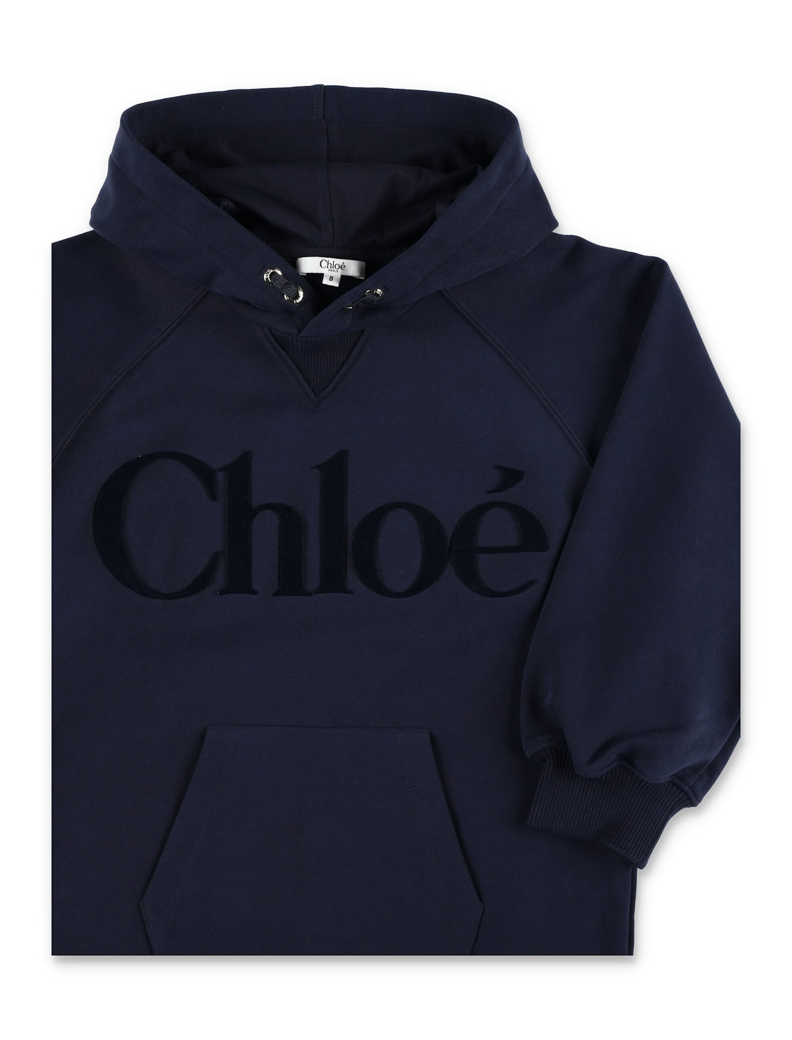 Chloé Cotton Sweatshirt Dress Chloe In Blue