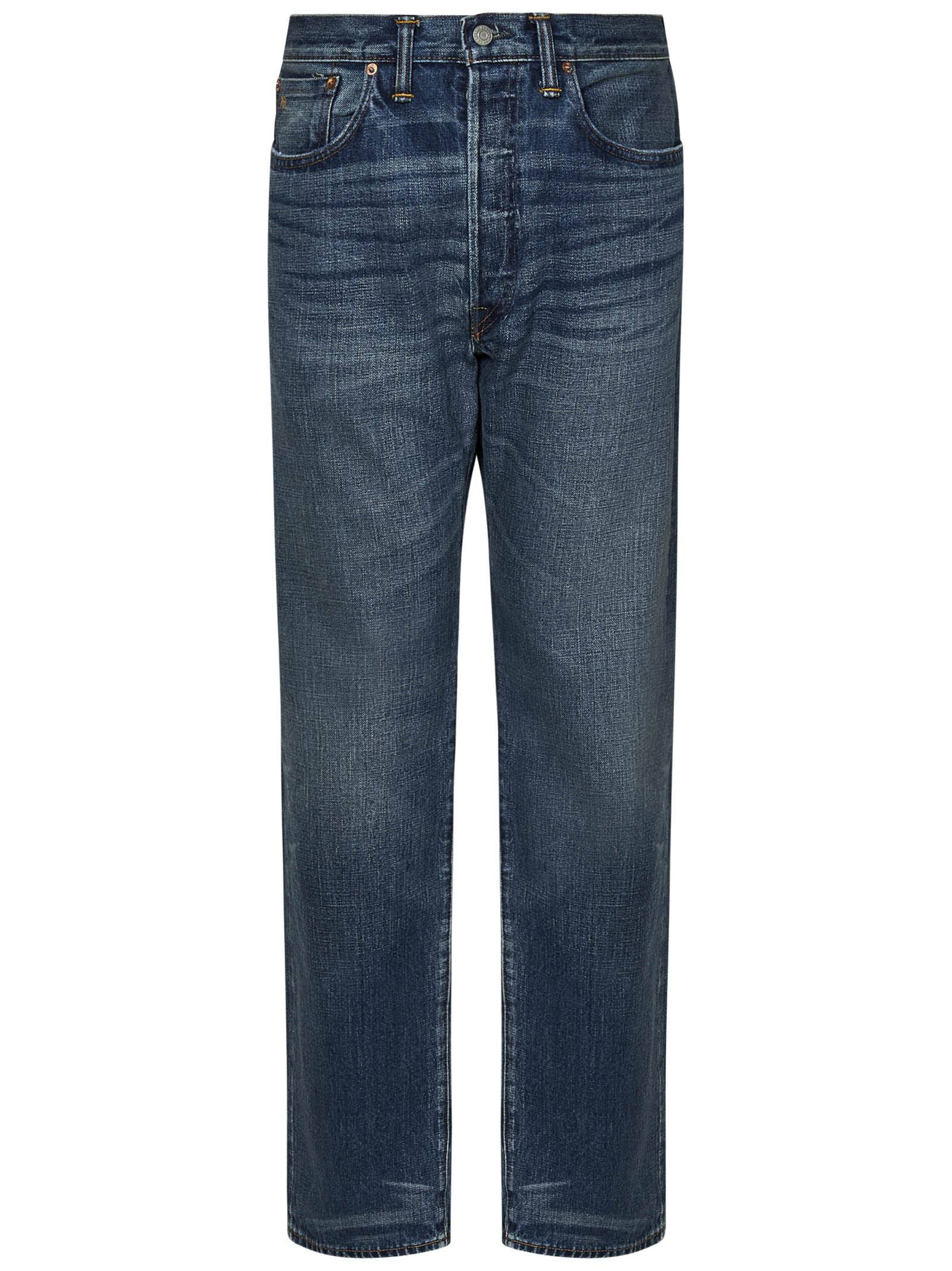 Shop Ralph Lauren Straight Fit Hillsview Jeans In Blue