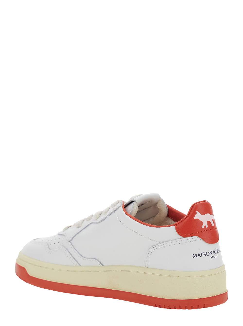 Autry Medalist Low Kitsune Wht Red In Red