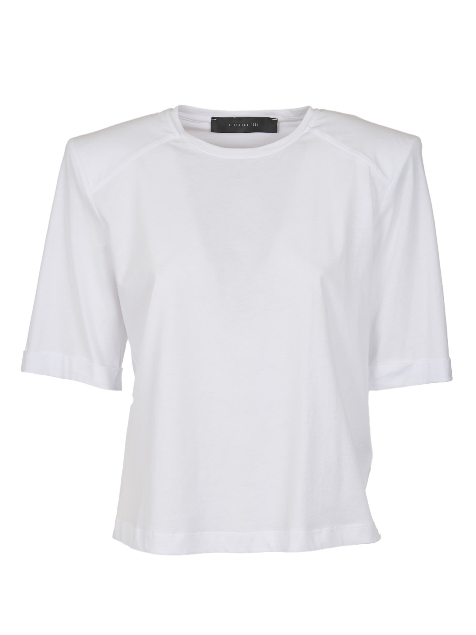 Federica Tosi Round Neck Cropped T-shirt
