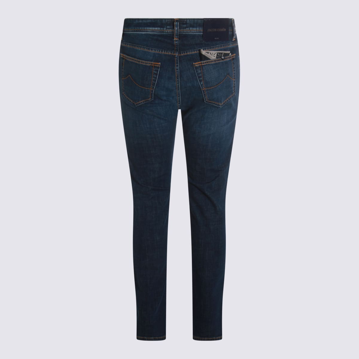 Jacob Cohen Straight Fit Trousers Belt Loops In Blue
