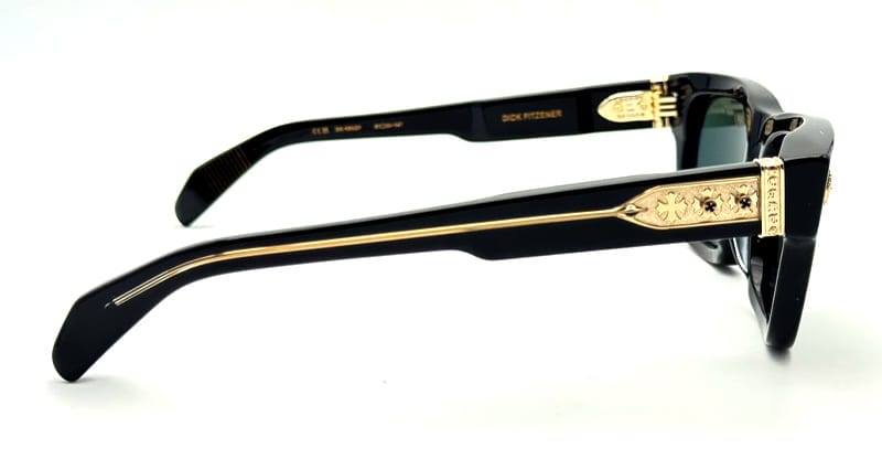 Chrome Hearts Dick Fitzener - Black / 18k Gold Plated