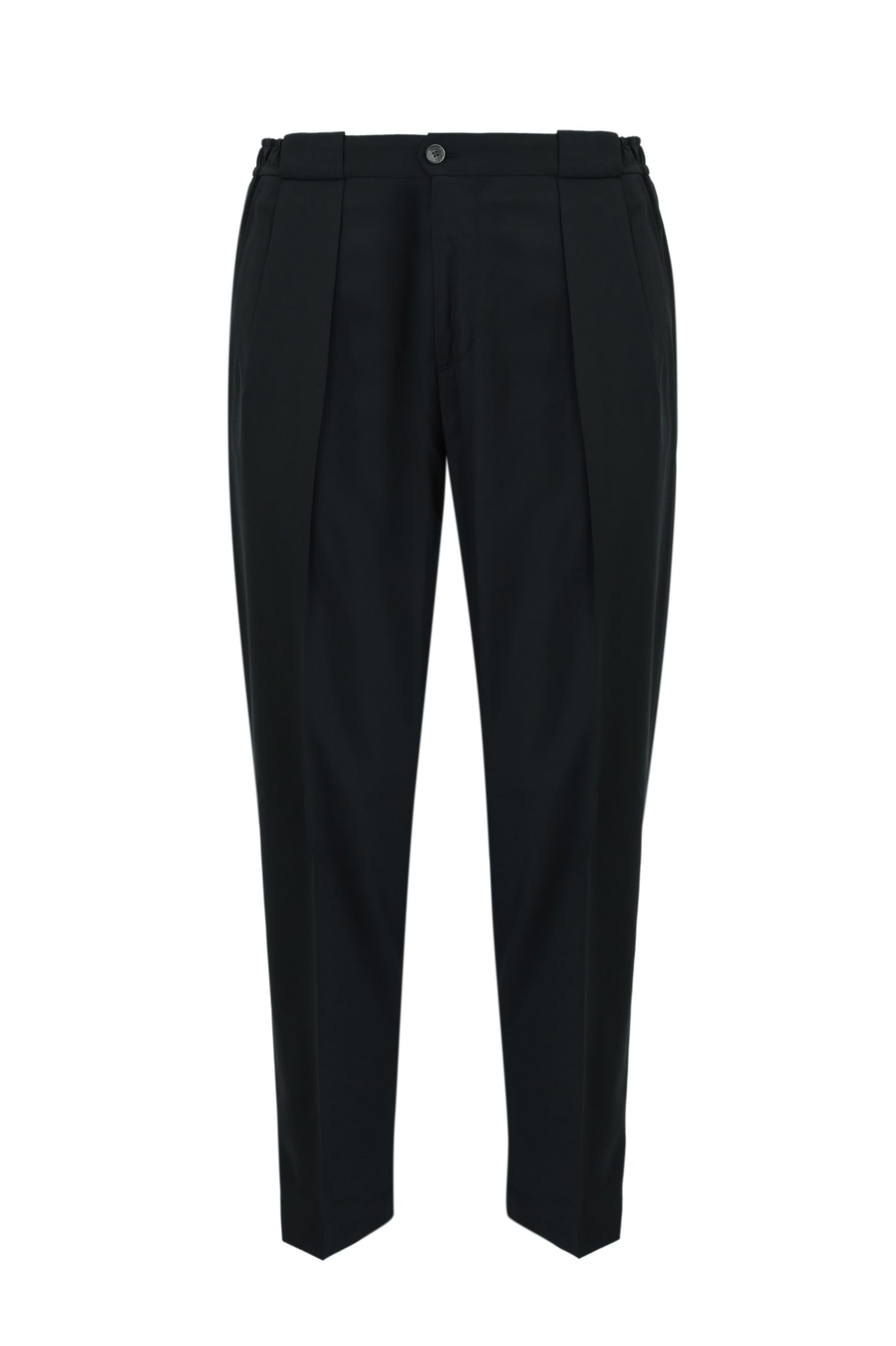 Wool Trousers With Pleats