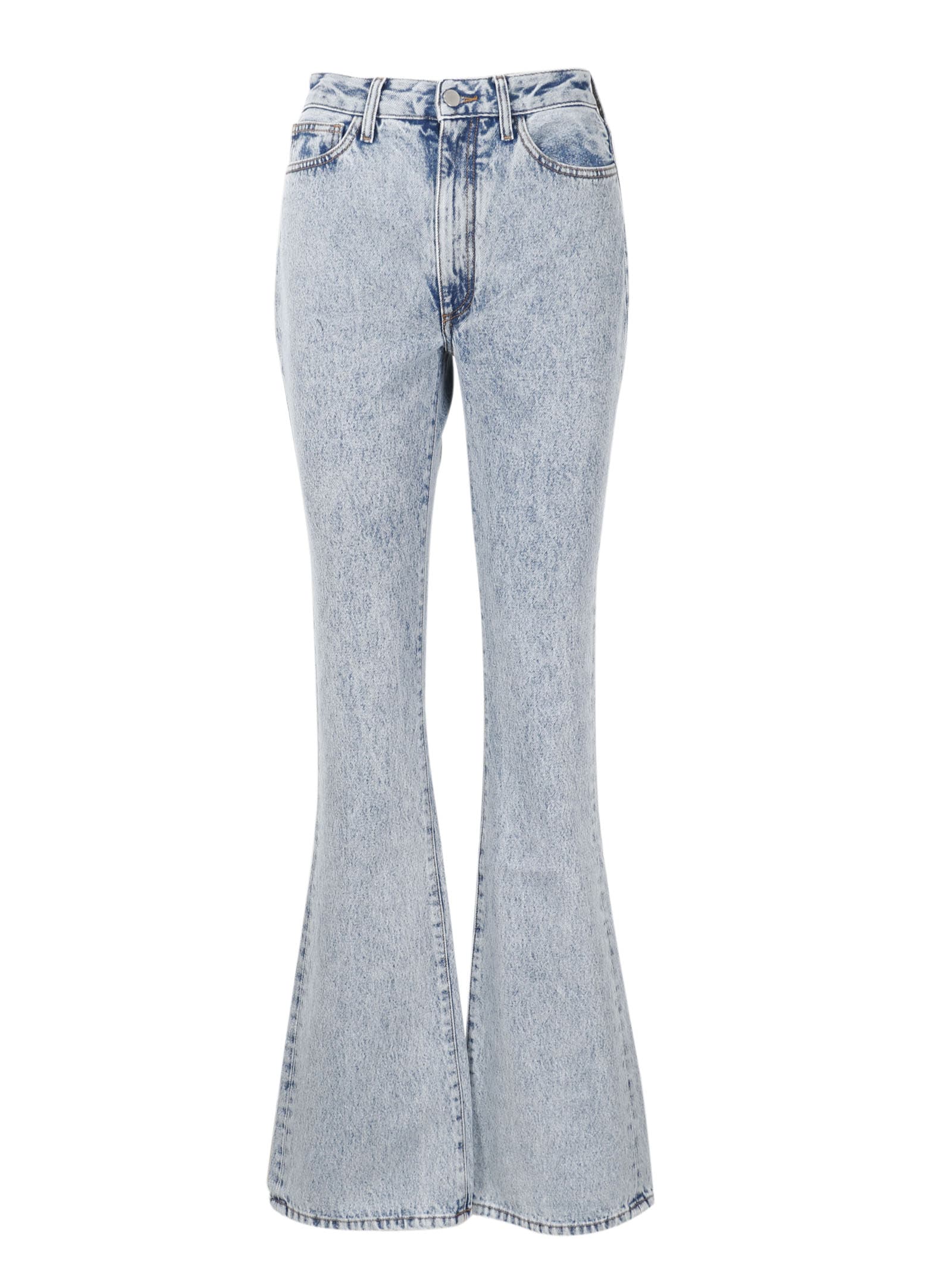 Alessandra Rich High Waisted Flared Jeans