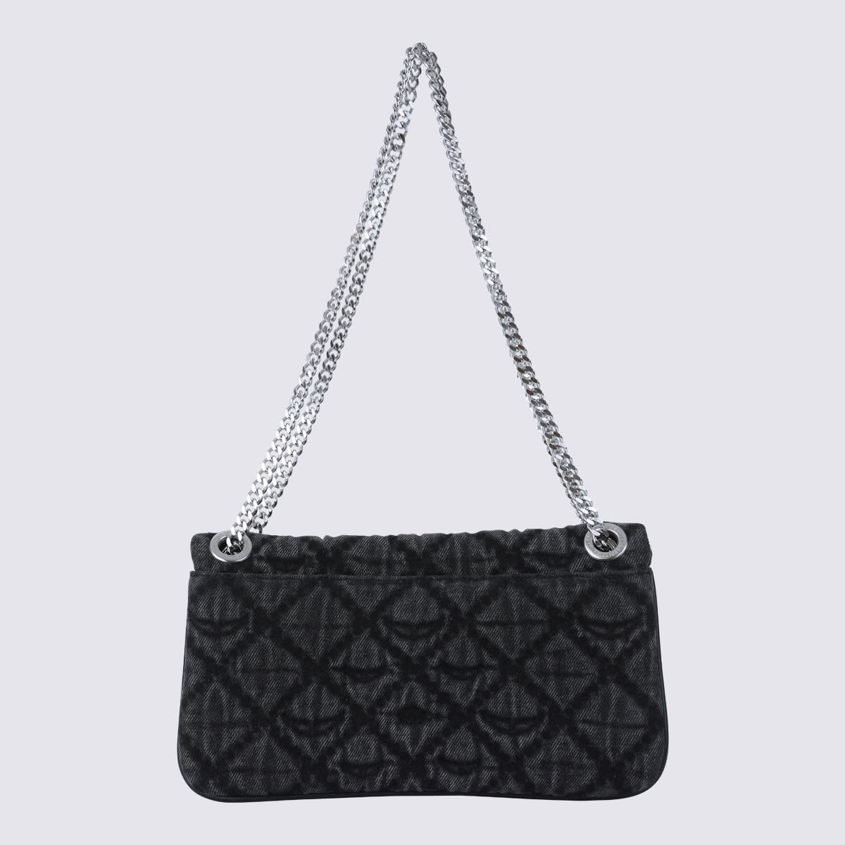 Zadig & Voltaire Rock Ii Diamond Quilted Monogram Denim Crossbody Bag