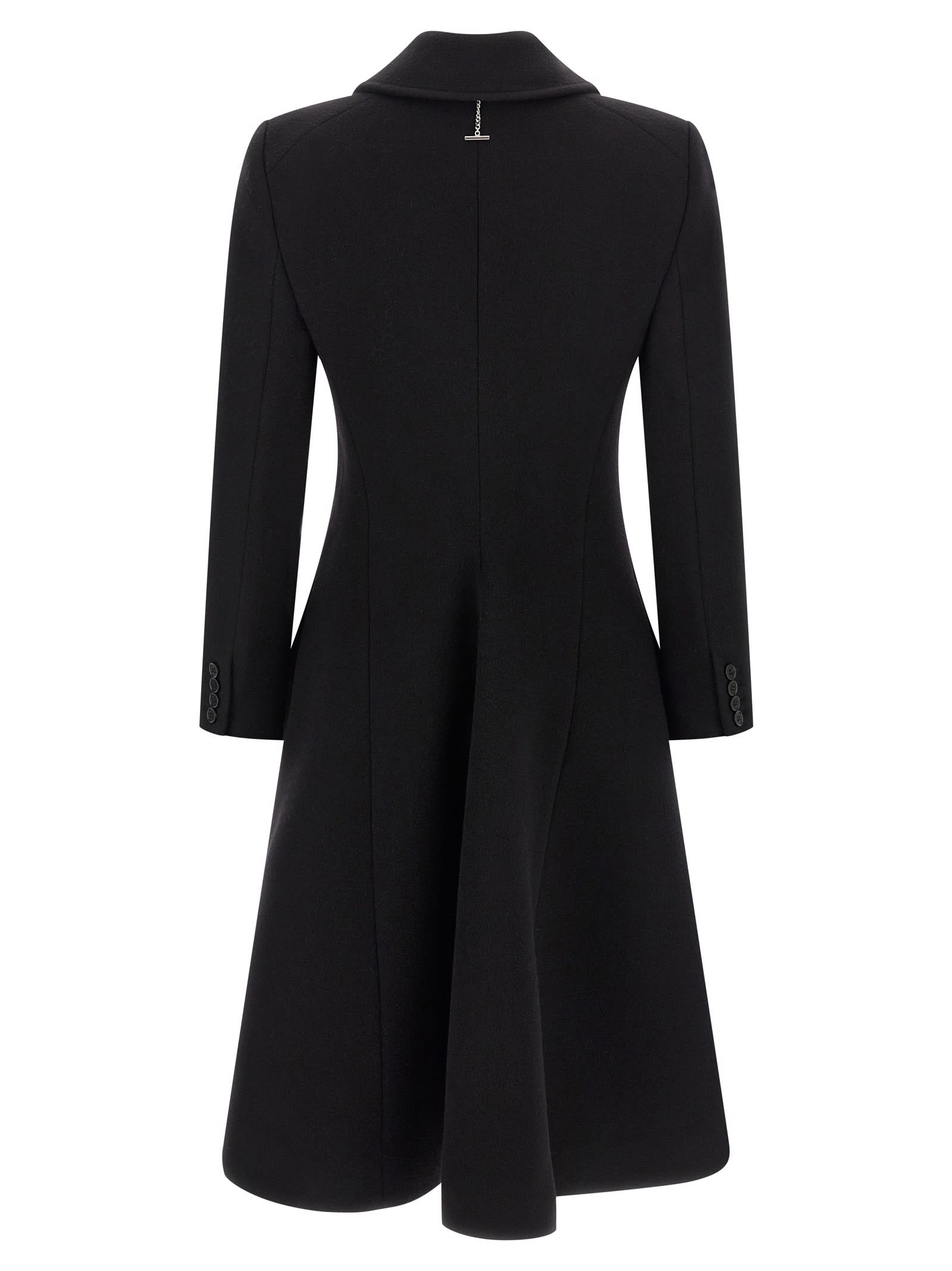 Alexander Mcqueen Wool And Cashmere Coat In Black
