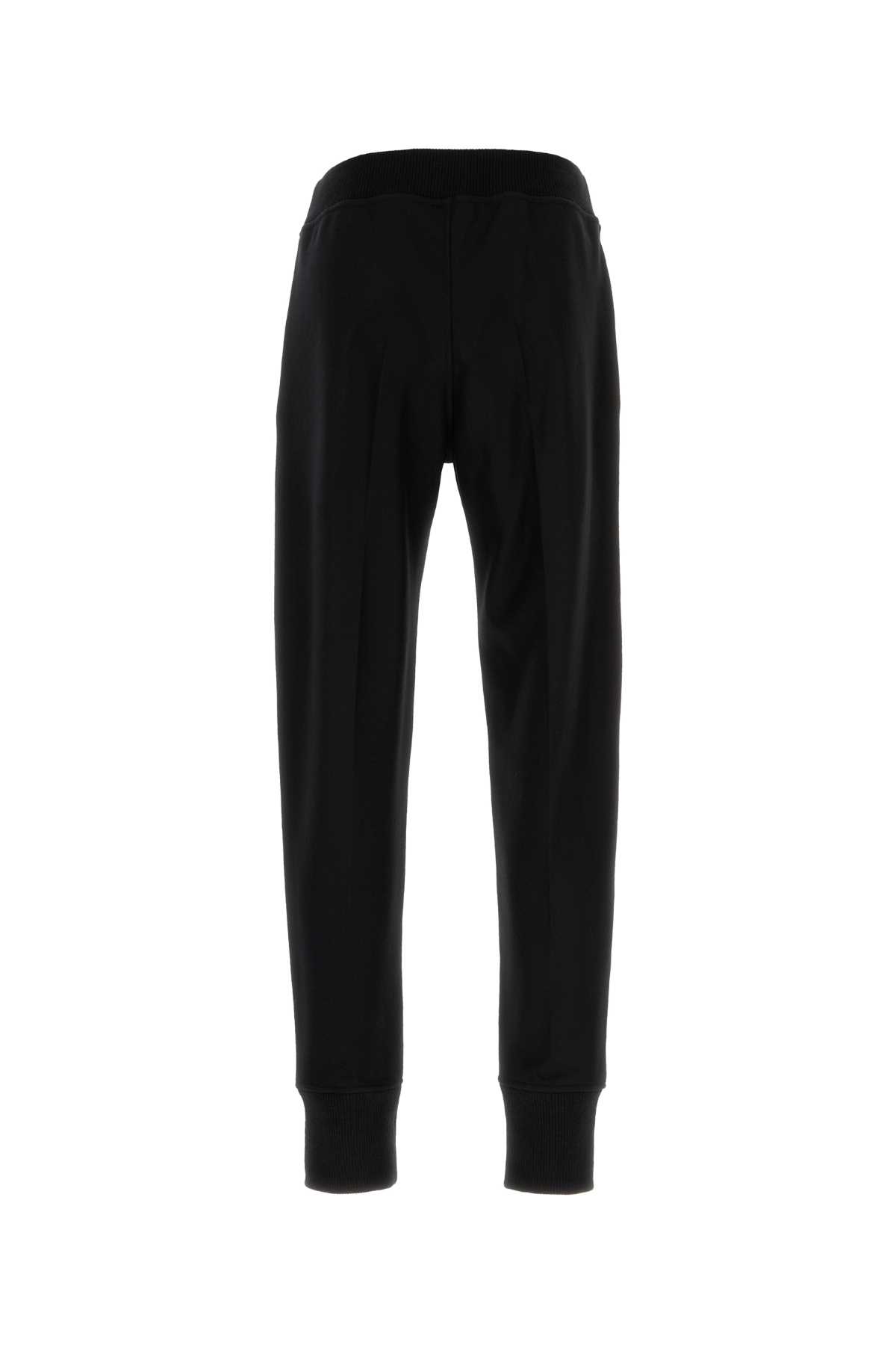 Jil Sander Wool Joggers With Elastic Waistband And Ribbed Cuffs In Black