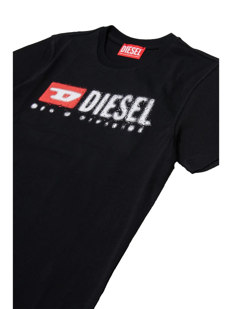 Diesel Tadjustk14 T-shirt In Black