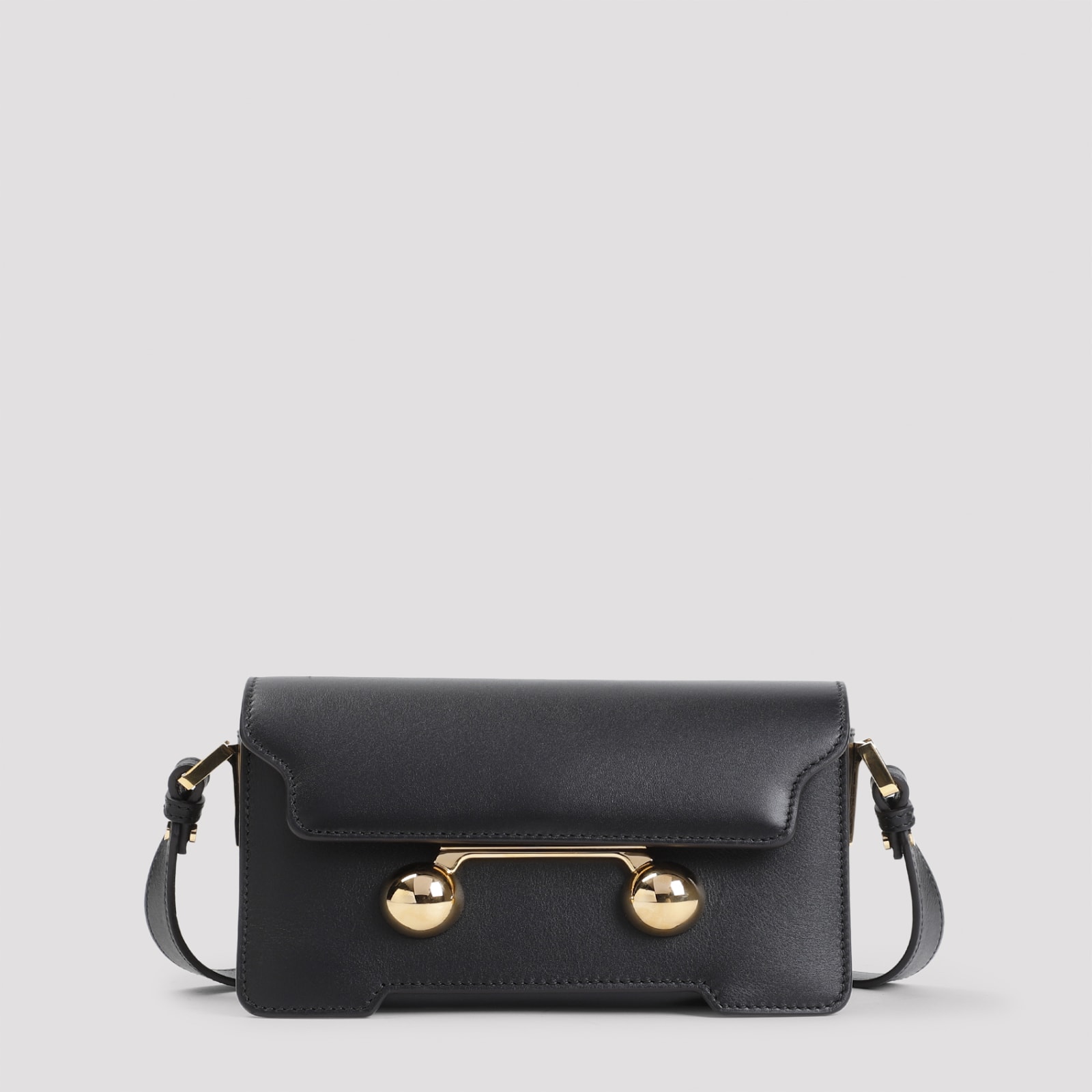 Shop Marni Mini Shoulder Bag In Black