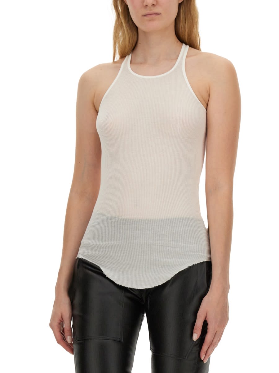 Shop Rick Owens Tank Top In White