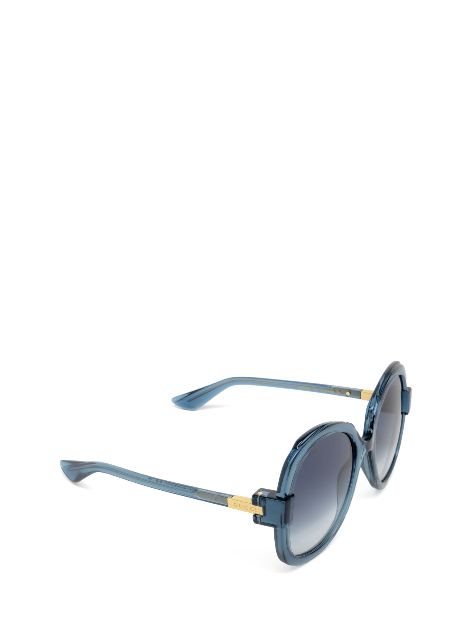Shop Gucci Gg1432s Blue Sunglasses