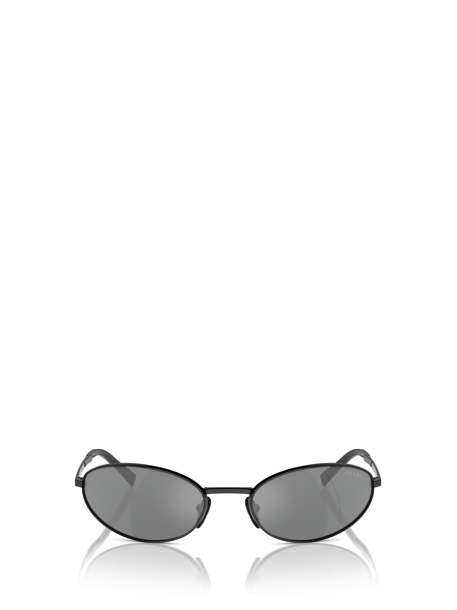 Shop Prada Pr A59s Black Sunglasses