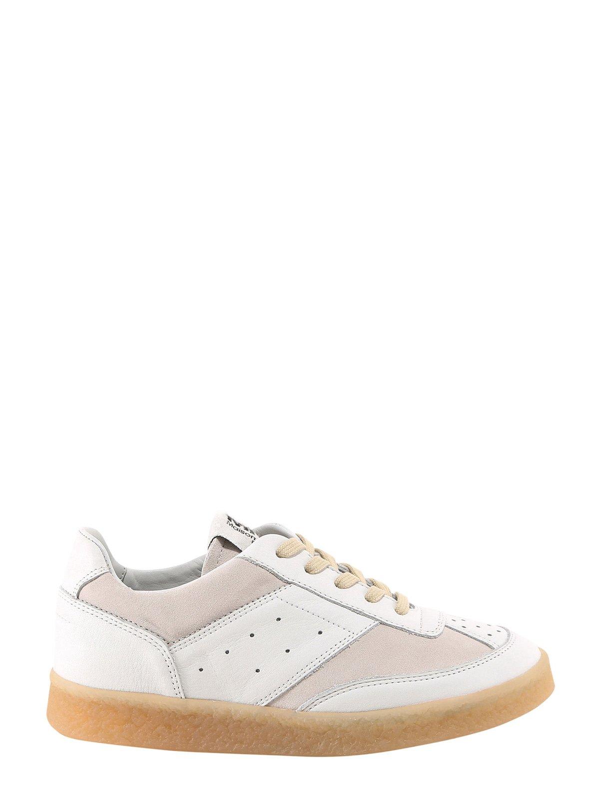 Maison Margiela Lace-up Sneakers In White