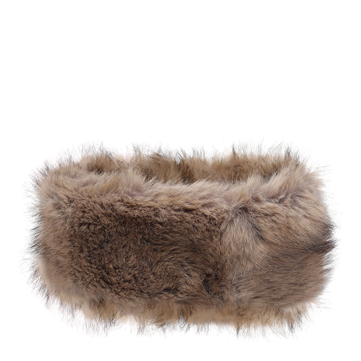 Stand Studio Zephyra Headband In Fur In Brown