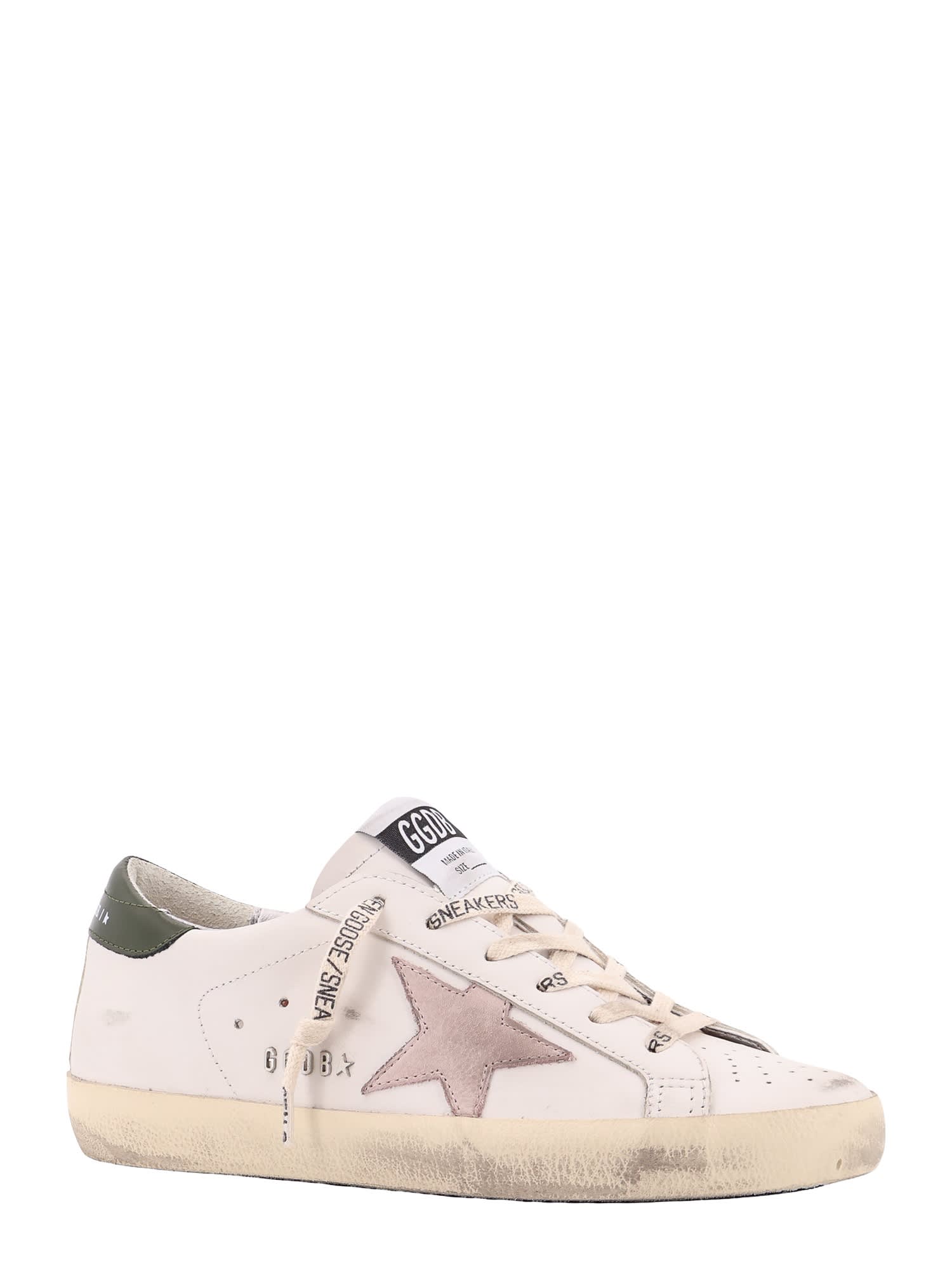 Shop Golden Goose Super-star Sneakers In White