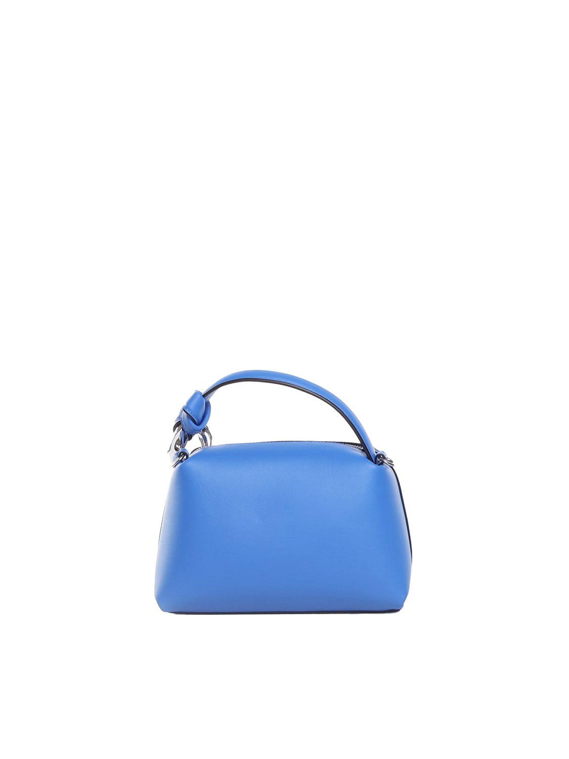 Shop Jw Anderson Small Corner Bag In Leather In Blue