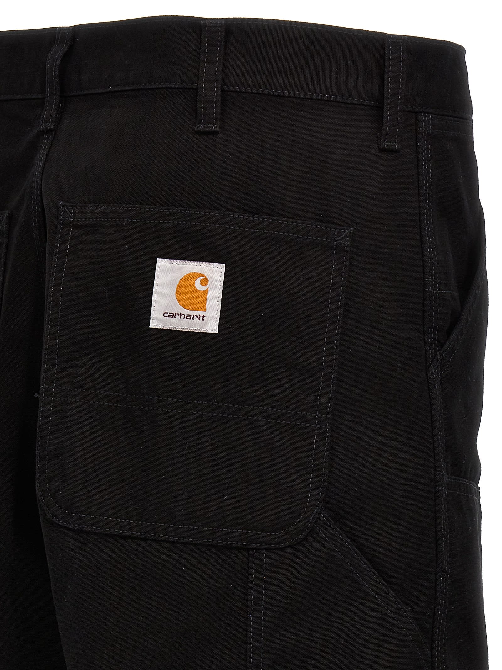 Carhartt Double Knee Bermuda Shorts In Black