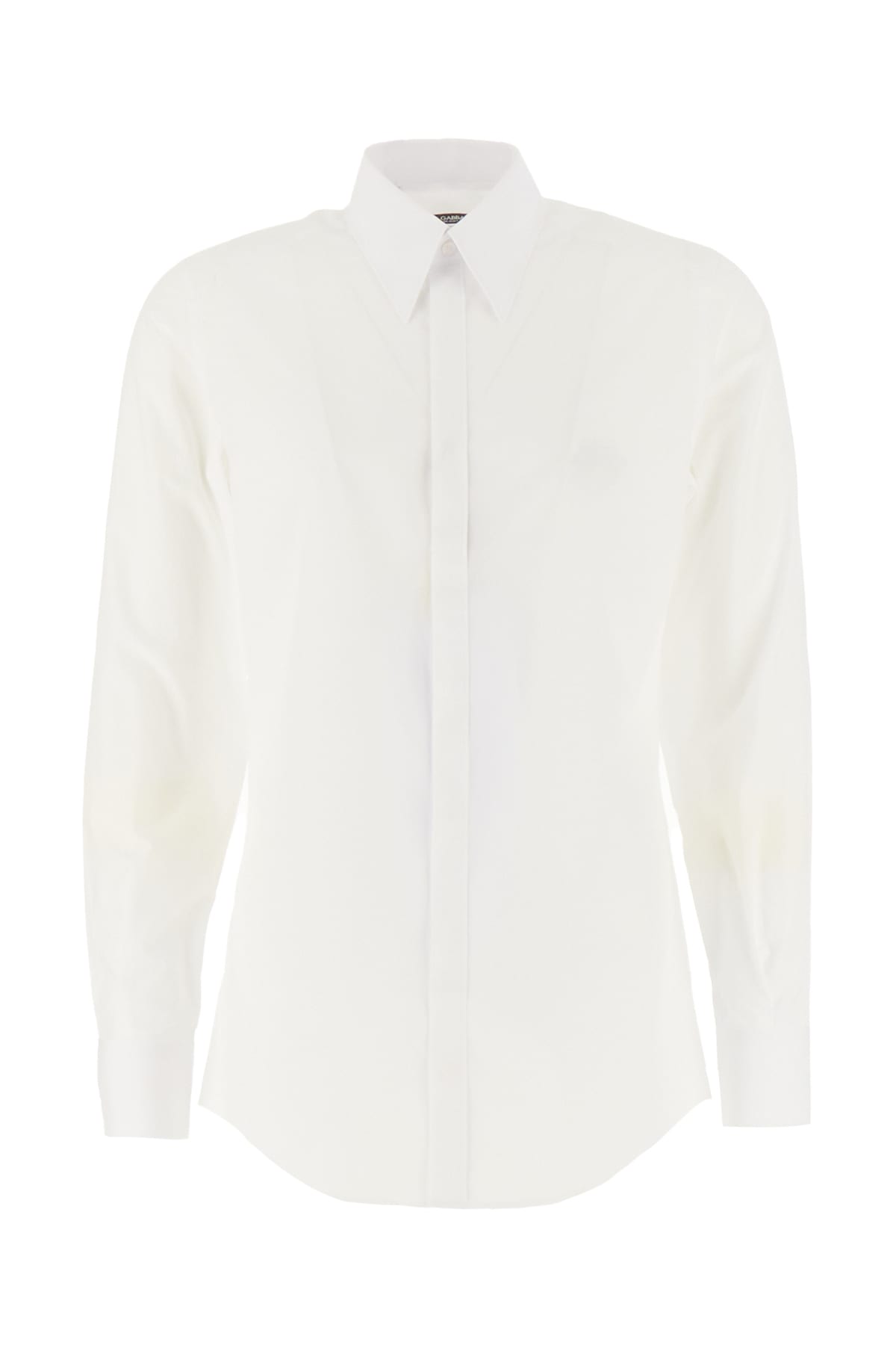 Dolce & Gabbana White Poplin Shirt In W0800