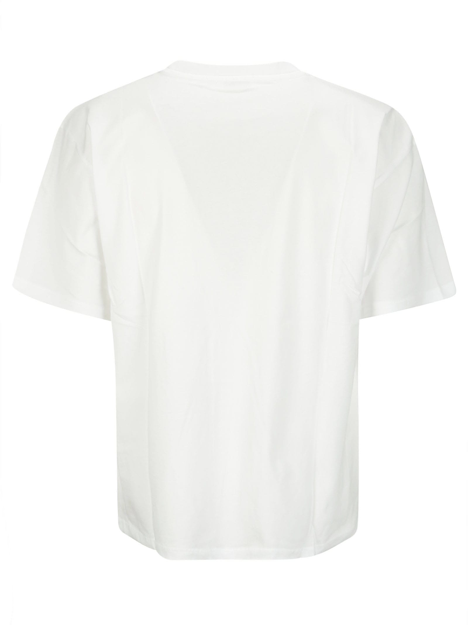 Shop Paccbet Men Sunset Logo Tee Shirt Knit In White