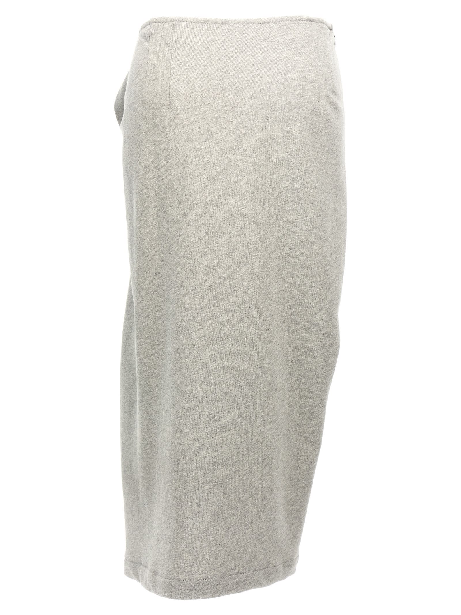 Shop Dries Van Noten Hanam Skirt In Gray