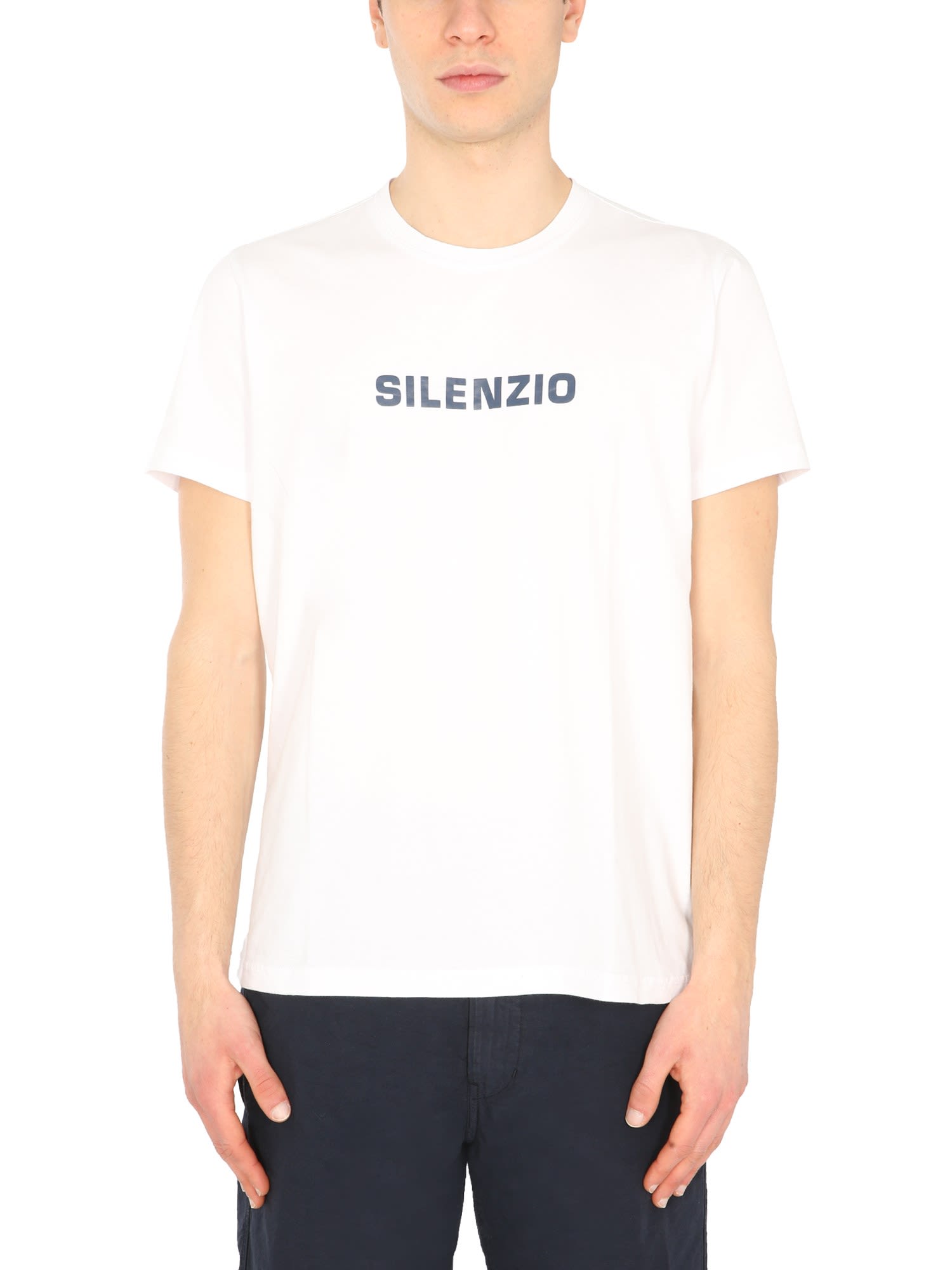 Shop Aspesi Silenzio T-shirt In Bianco
