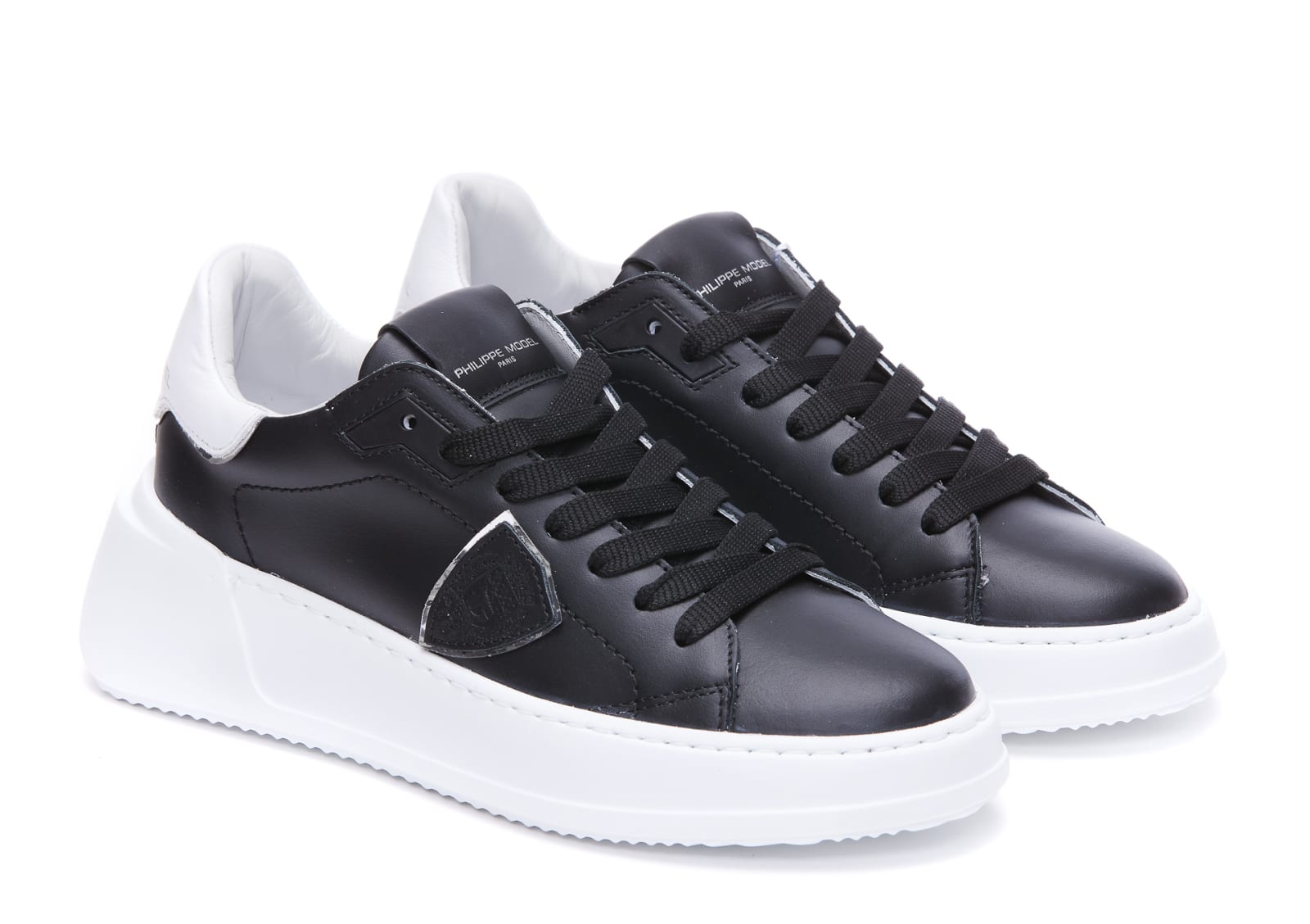 Philippe Model Low Top Sneakers Contrast Heel