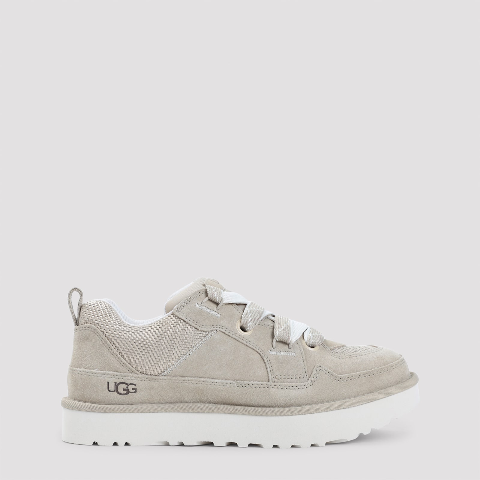 Ugg Lo Lowmel Suede Sneakers In Neutral