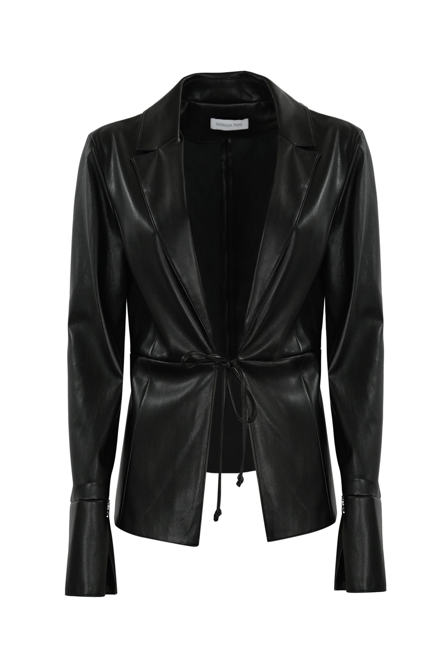 Leather Effect Shirt Jacket