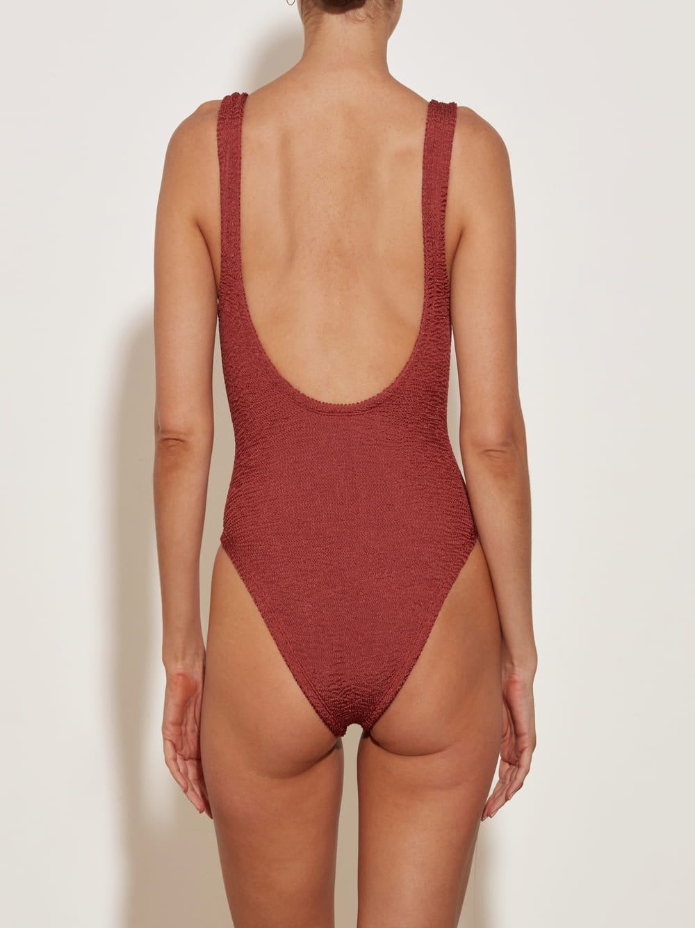 Shop Hunza G Dominoswim In Rose