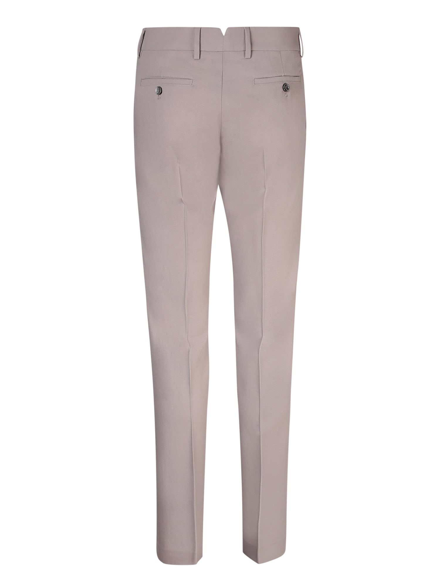 AMI ALEXANDRE MATTIUSSI CIGARETTE BEIGE TROUSERS