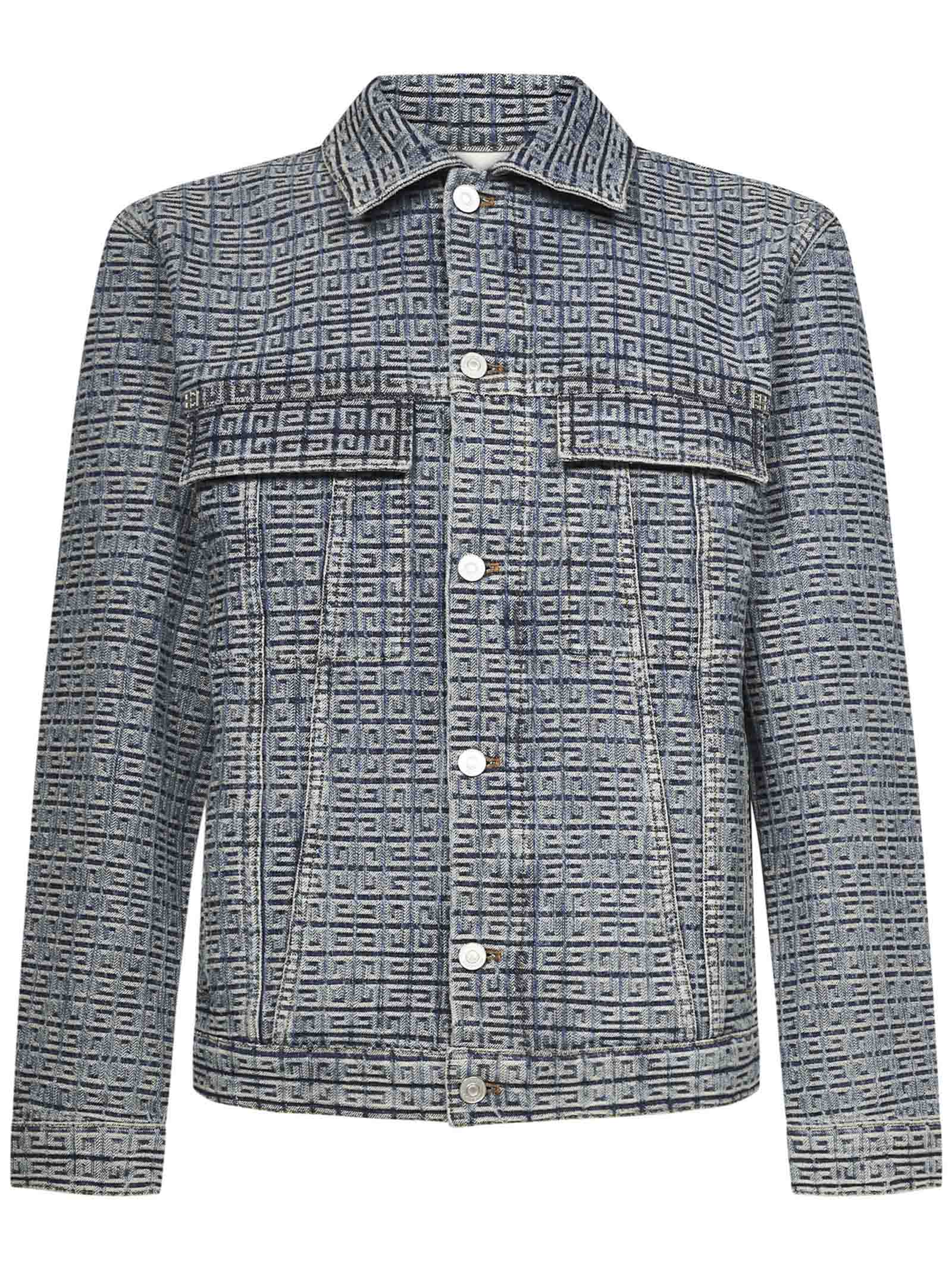 Givenchy Man Vintage Blue 4g Denim Jacket | Smart Closet