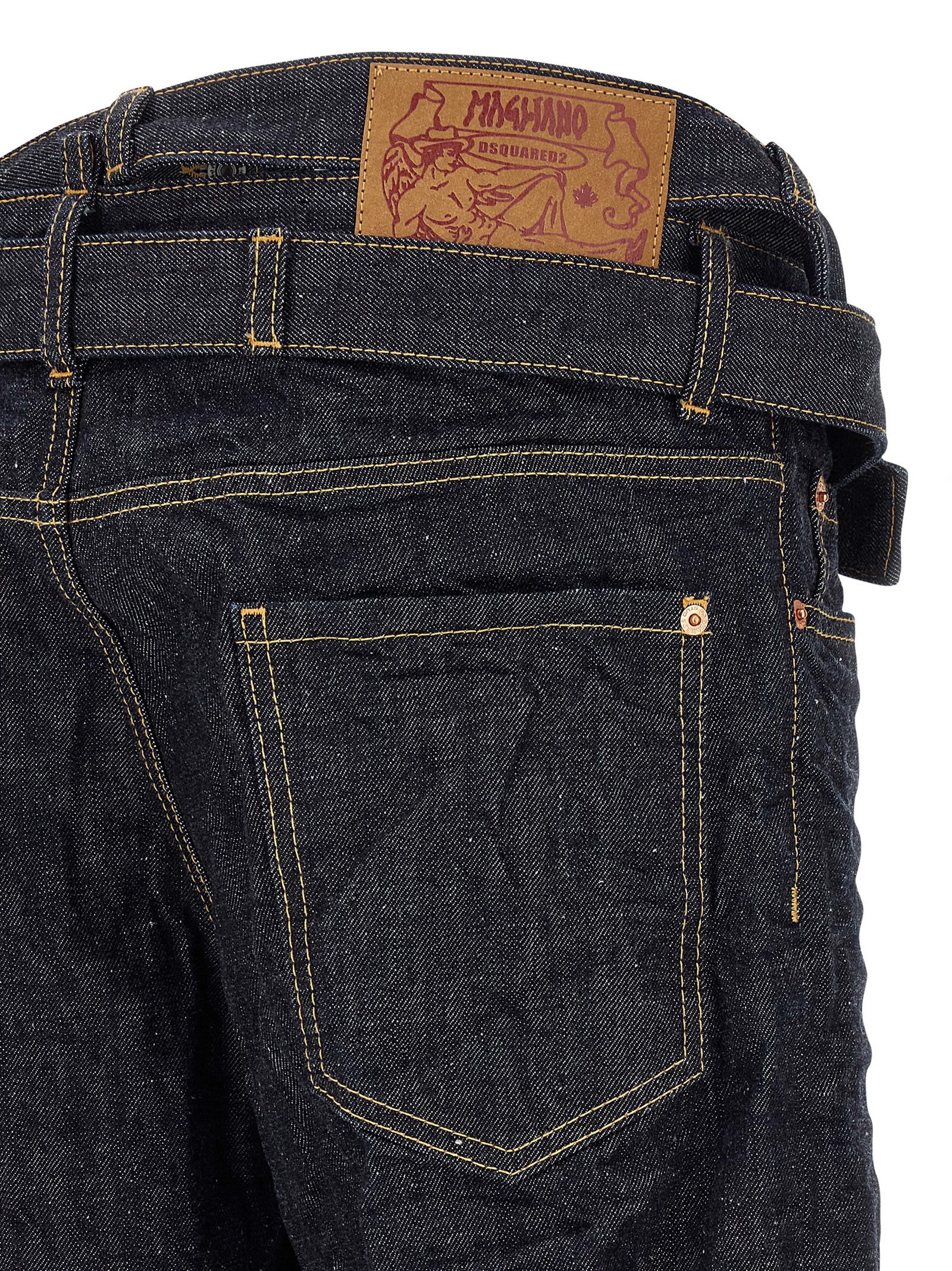 Dsquared2 Dsquared Blue Denim Dsquared X Magliano Butch Jeans In Blue