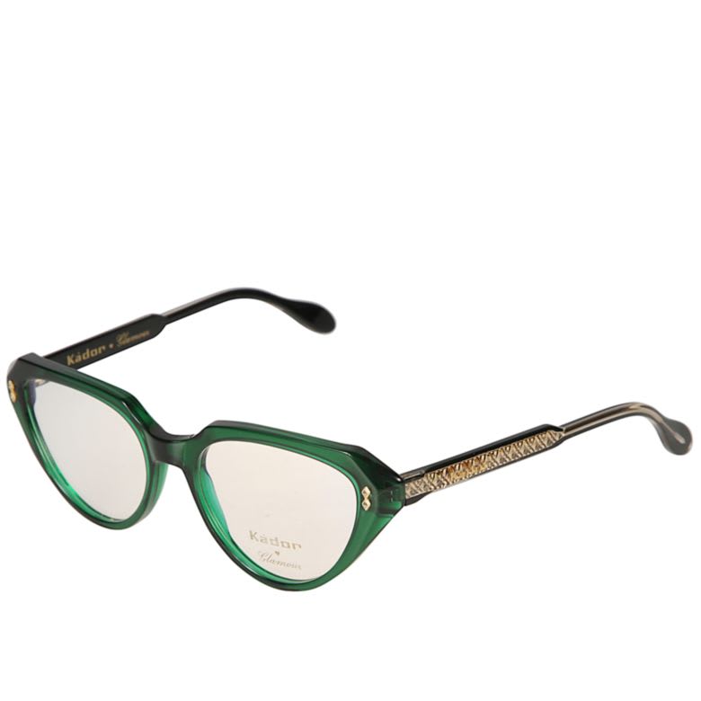 Kador Lola Glamour Cat-eye-frame Glasses In Green