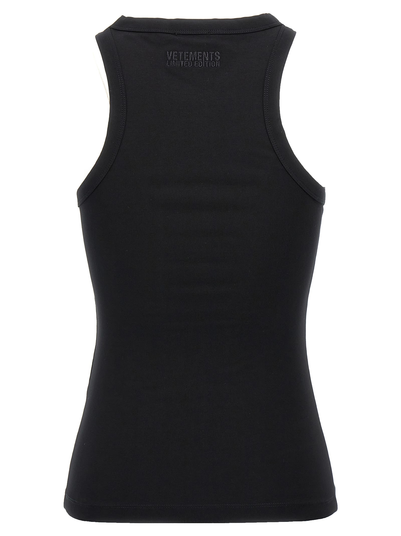 VETEMENTS OVAL LOGO TANK TOP