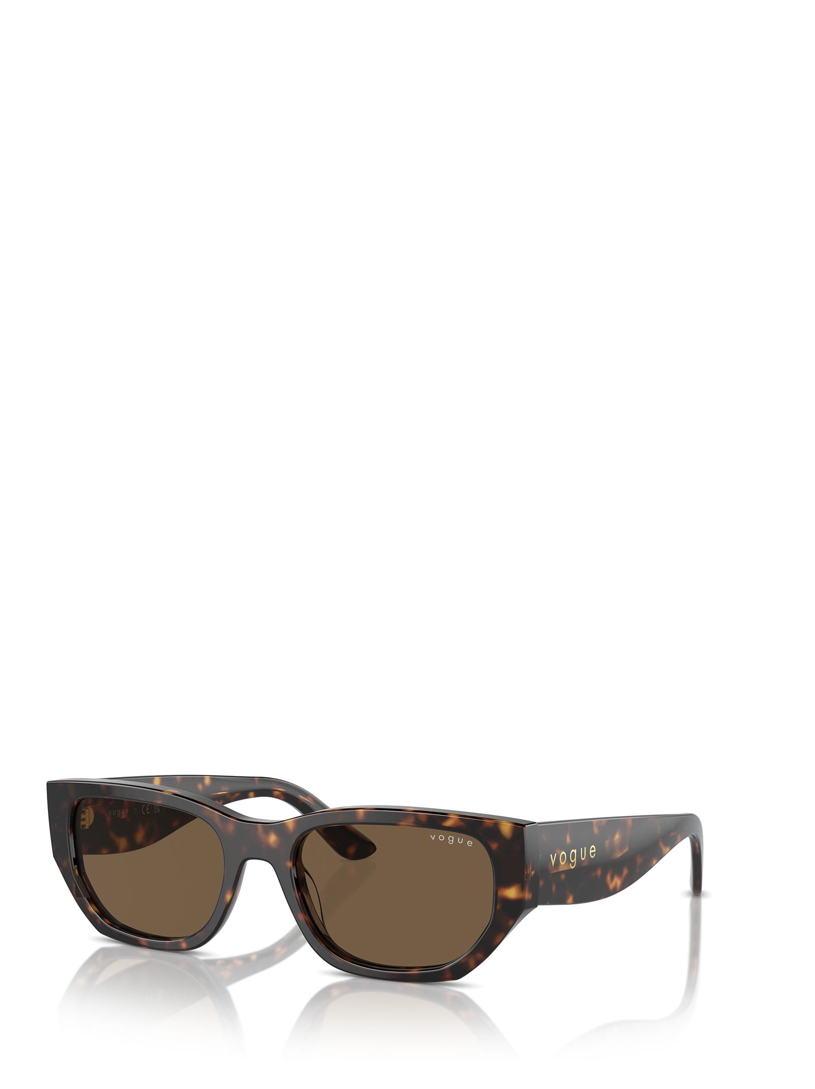 Shop Vogue Eyewear Vo5586s Dark Havana Sunglasses