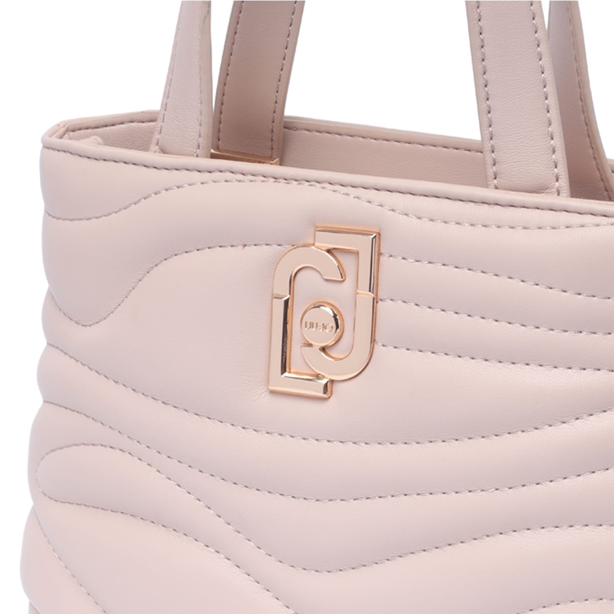 Shop Liu •jo Logo Handbag In Pink