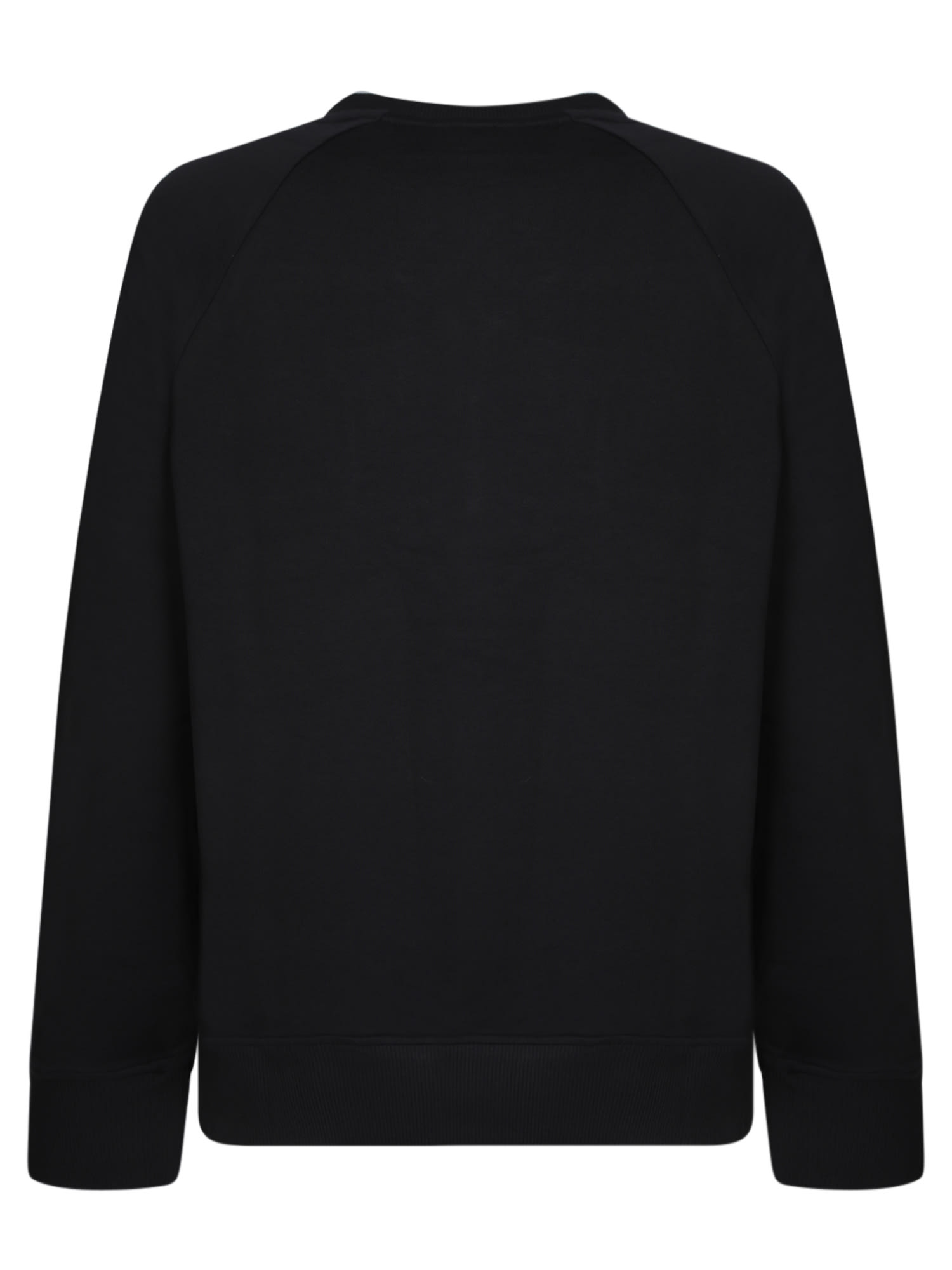 Shop Balmain Logo Crewneck Sweatshirt Black