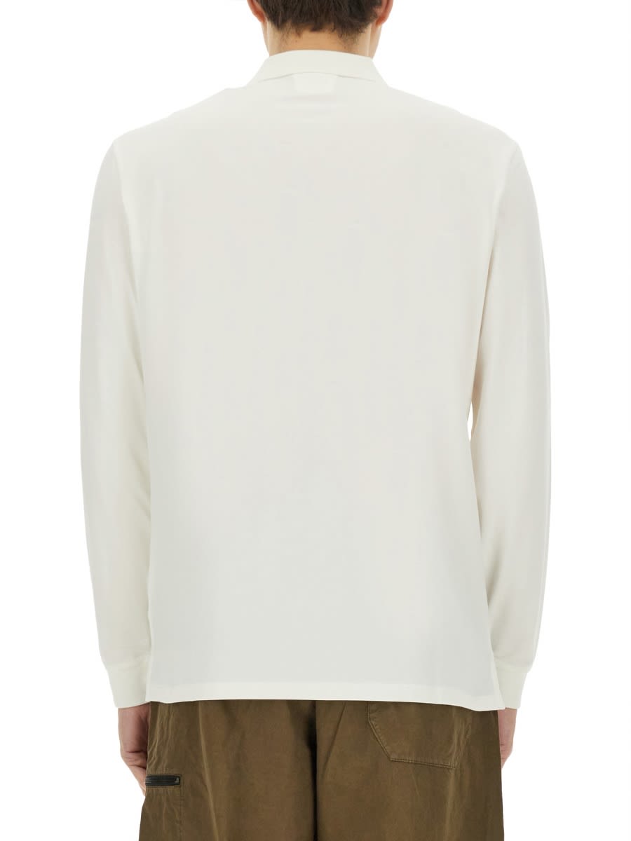 C.p. Company C. P. Company Polo With Logo In White