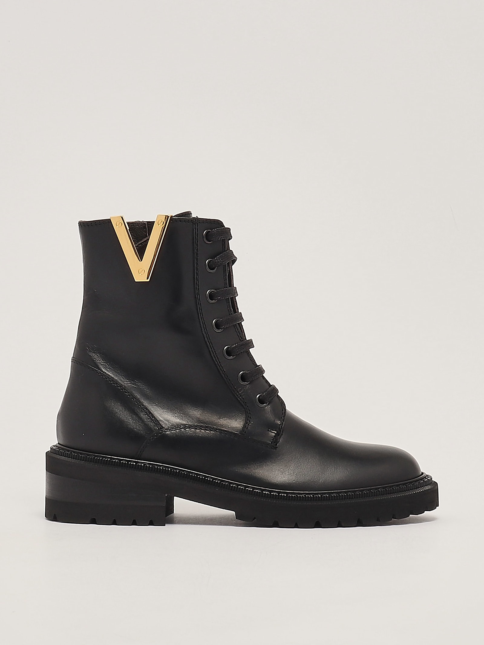 Shop Via Roma 15 Leather Boots In Nero