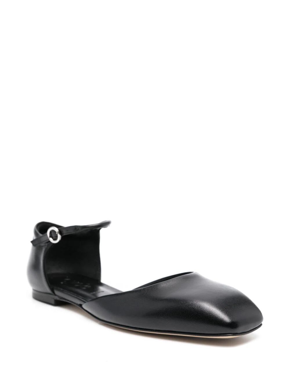 Shop Aeyde Miri Nappa Leather Black Shoes