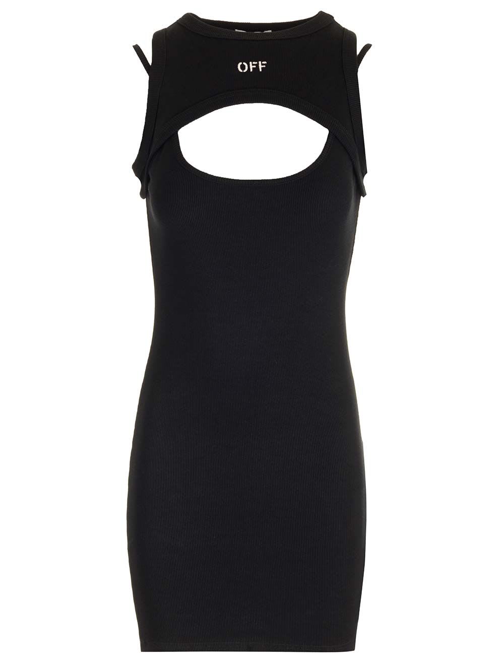 Black Mini Dress With Logo