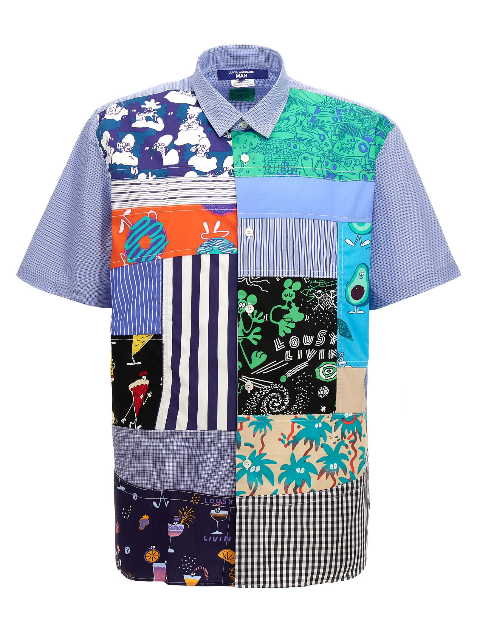 Shop Junya Watanabe Patchwork Shirt By Lousy Livin In Multicolor